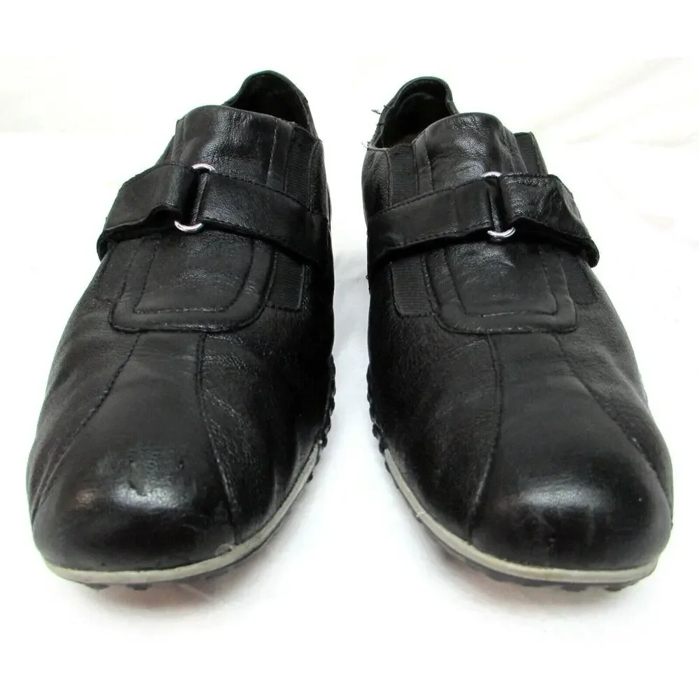Cole Haan men's size 11.5 M black leather sneakers casual loafers